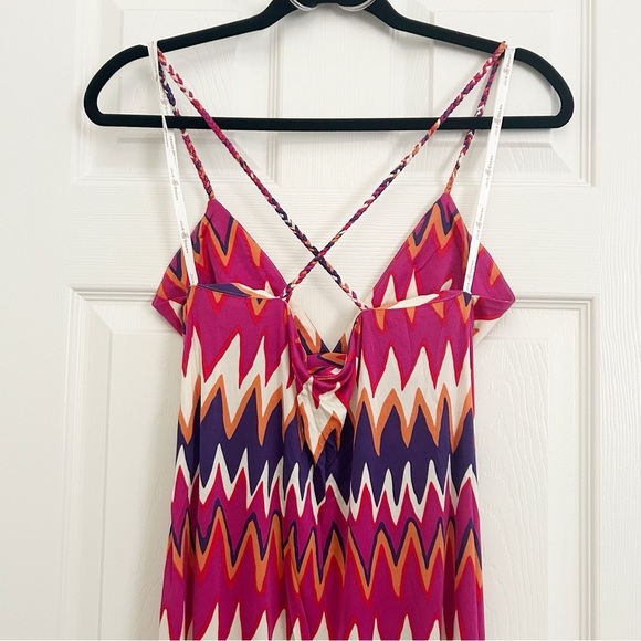 JB by Julie Brown Zigzag Maxi Dress - Pink and Cream - Picture 6 of 9